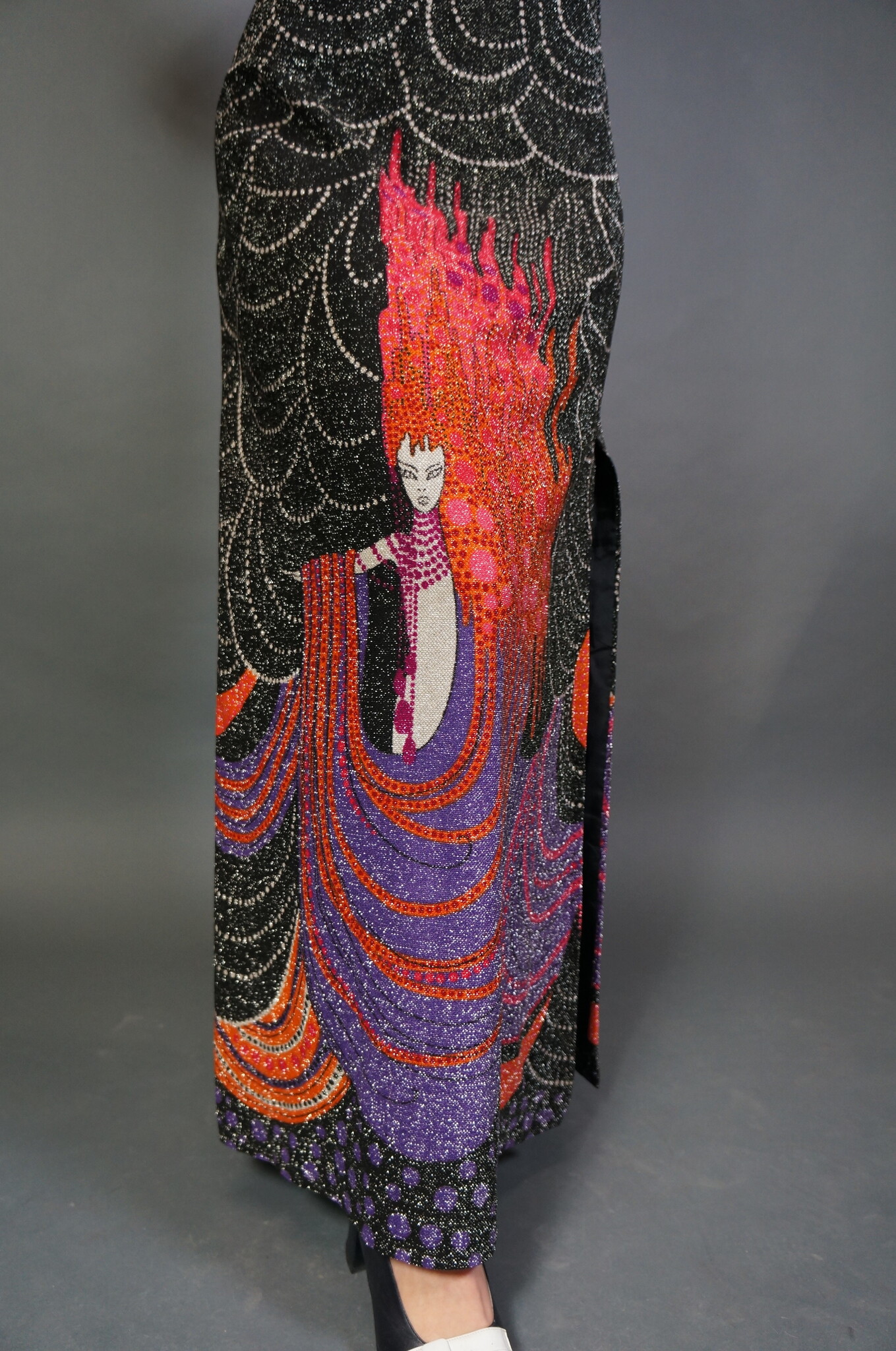 70s Maxi Glitter Dress Jolene