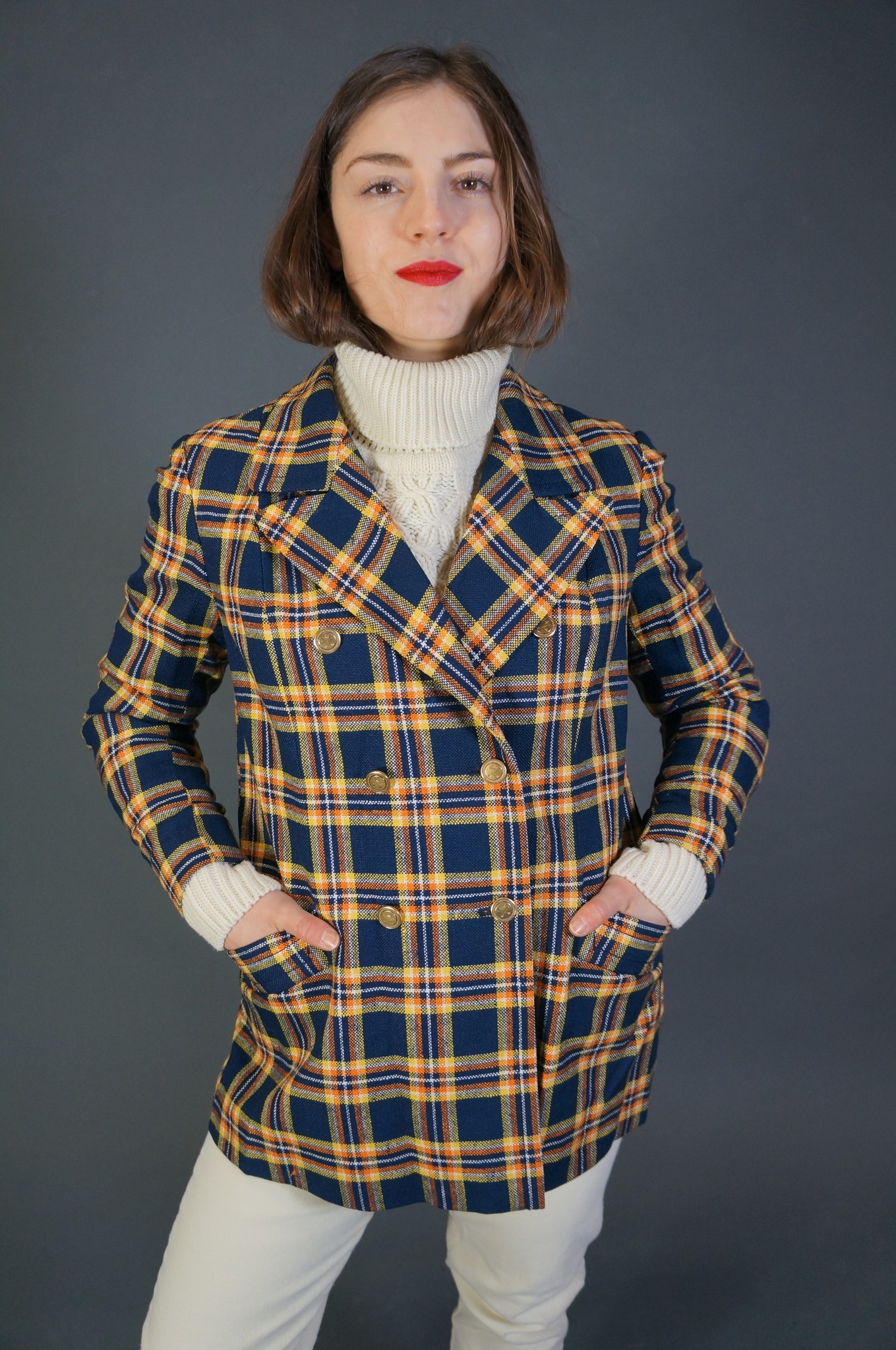 70s Plaid Blazer Dolly