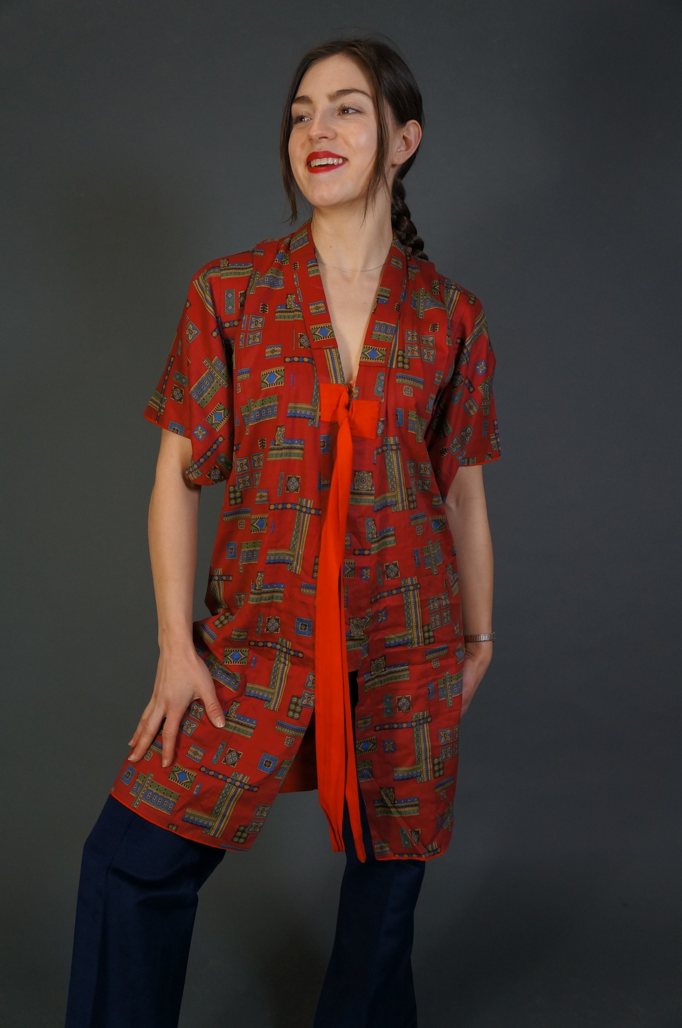 70s Japanese Kids Kimono Eiko
