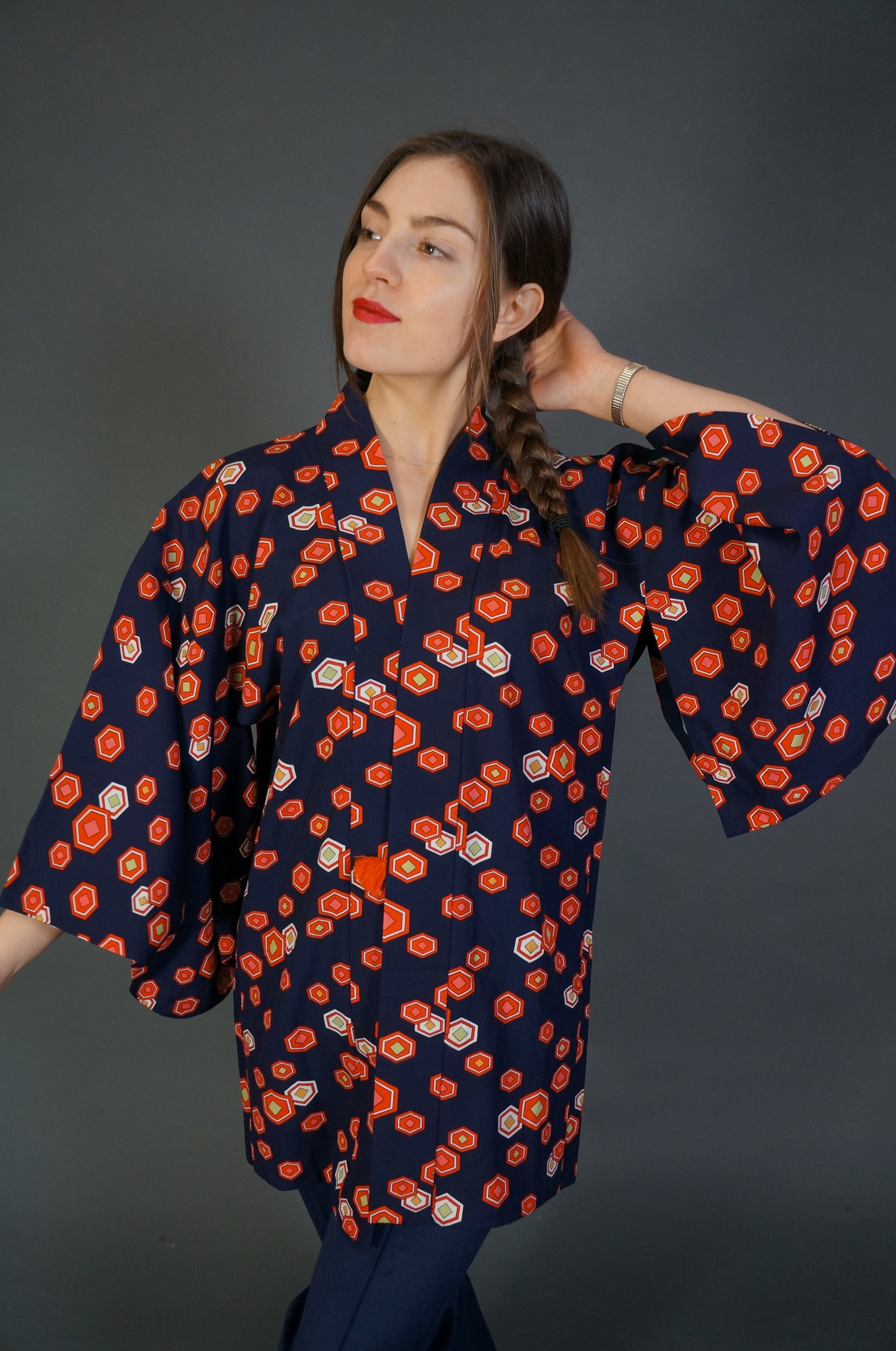 60s Japanese Haori Mikazuki