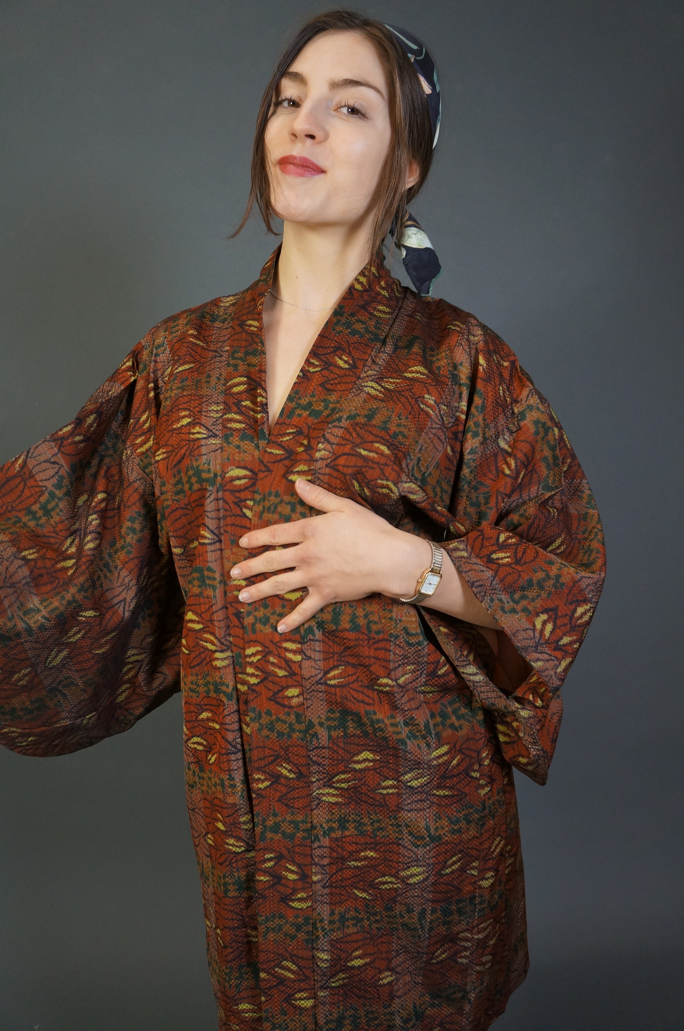70s Japanese Haori Kurva