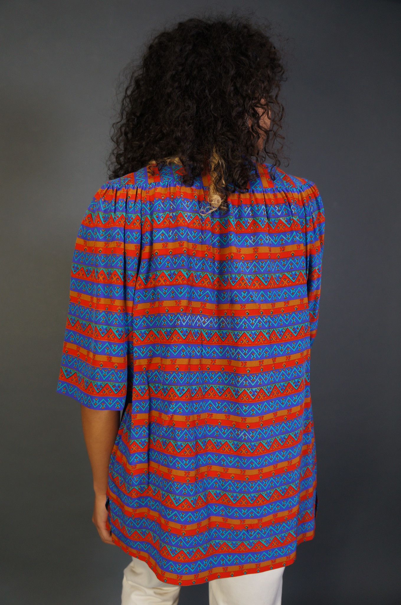 Ted Ladipus Silk Graphic Blouse