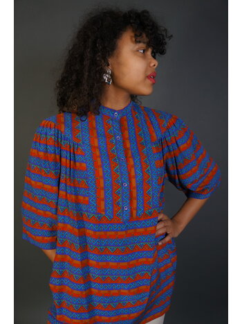 Ted Ladipus Silk Graphic Blouse