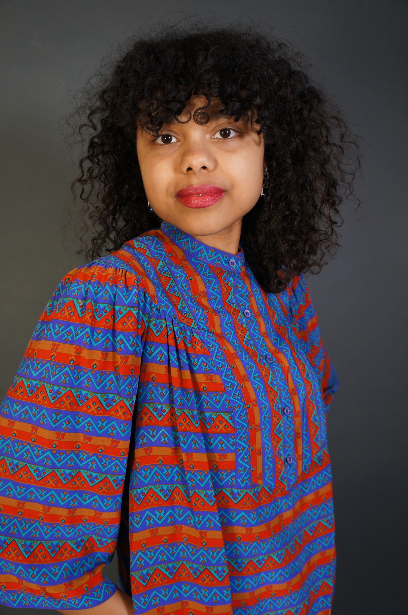 Ted Ladipus Silk Graphic Blouse