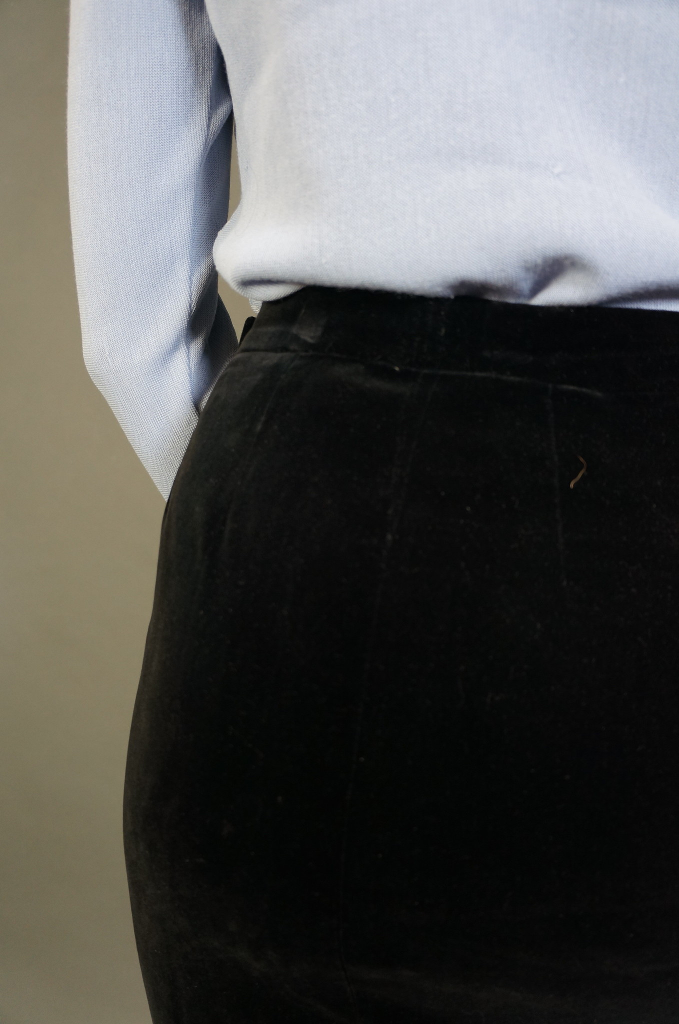 Hermes Velvet Pencil Skirt
