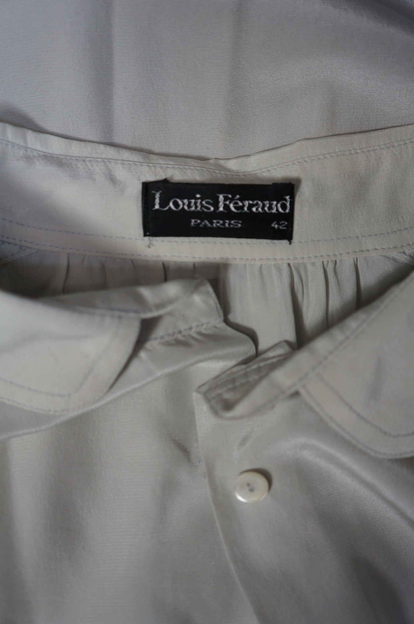 Louis Feraud Silver Blouse