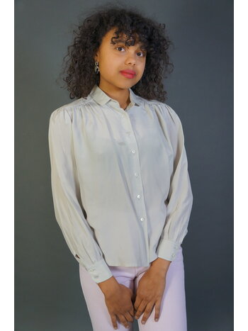 Louis Feraud Silver Blouse