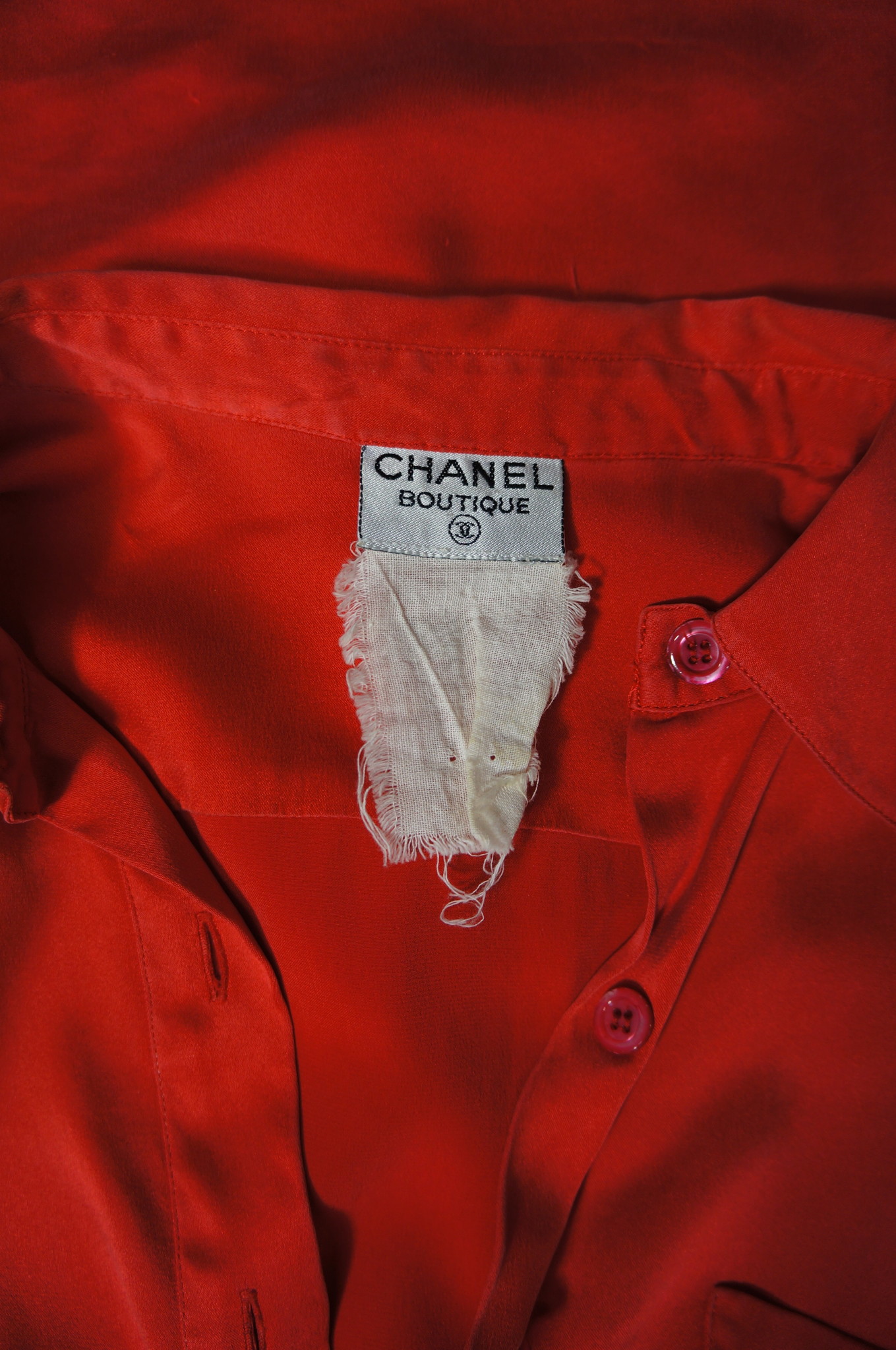 Red Chanel Blouse