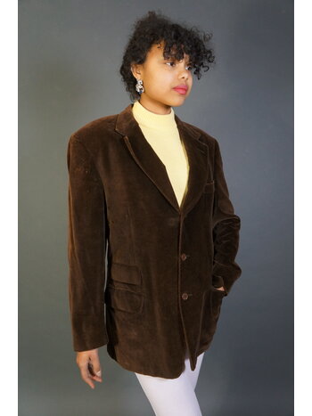 Brown Gucci Velvet Blazer