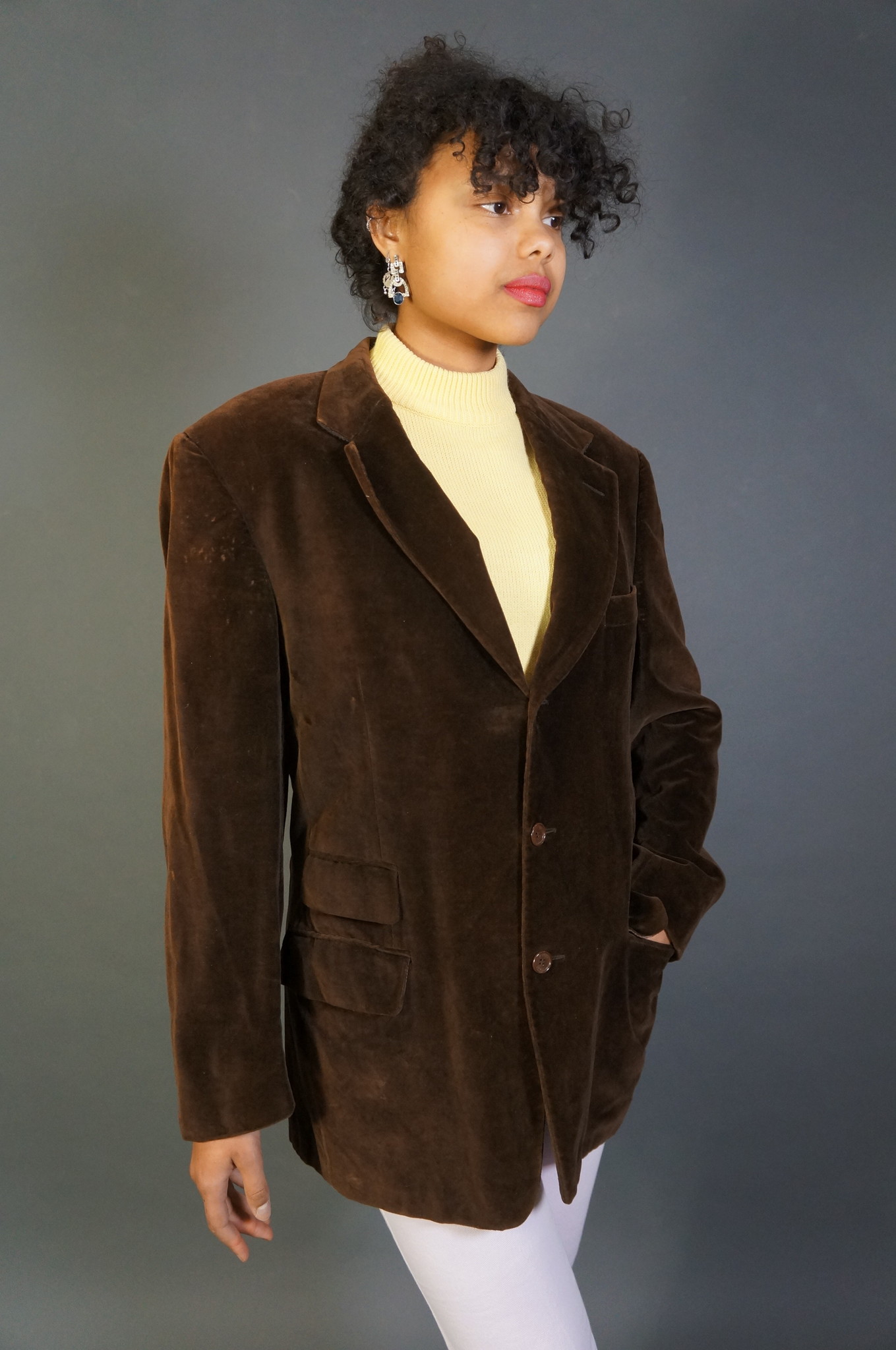 Brown Gucci Velvet Blazer