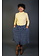 Front Button Flower Skirt