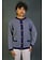 Pied-de-Poule Cardigan Rose