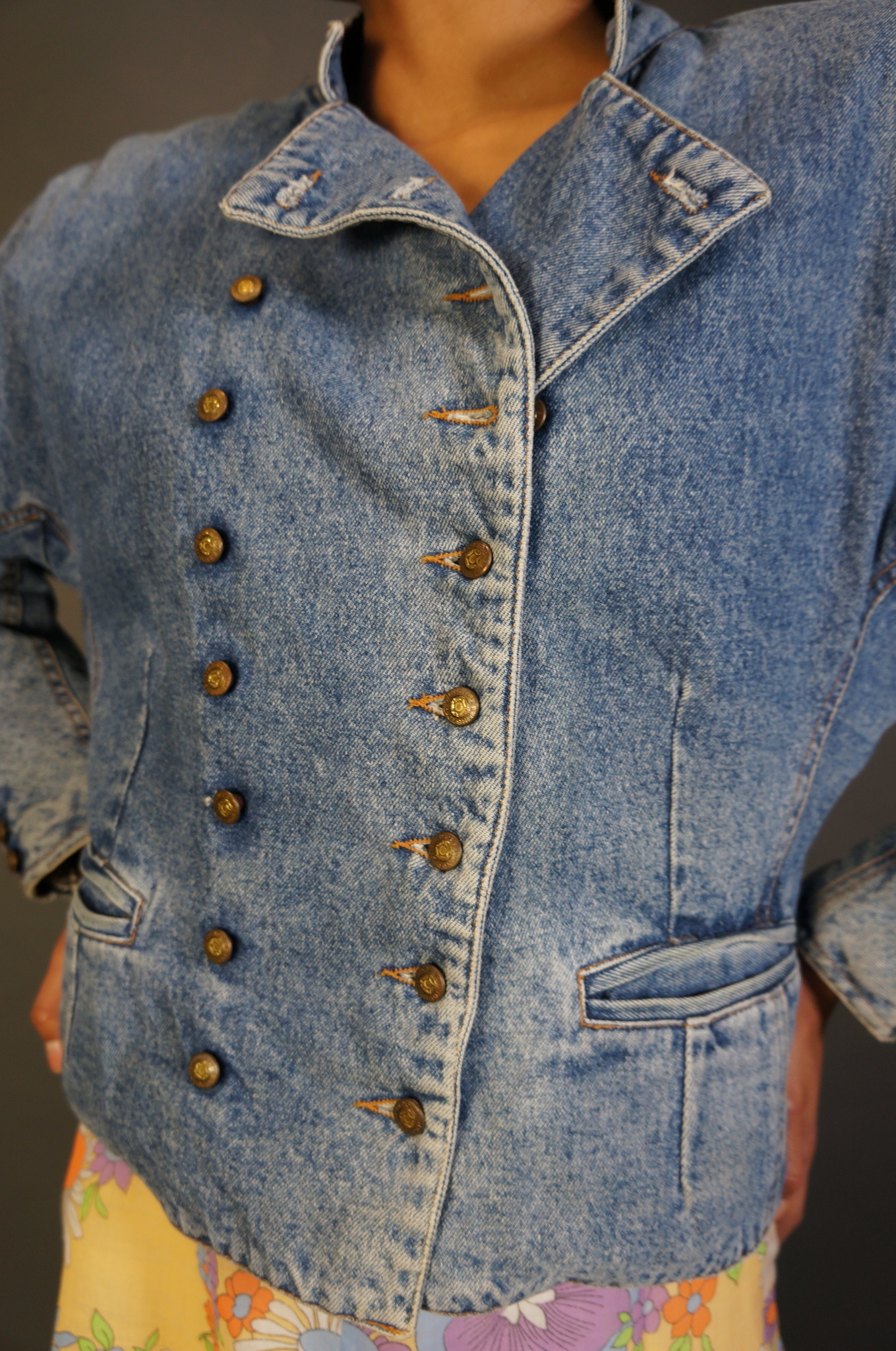 Double-Breasted Jeans Jacket Gloria