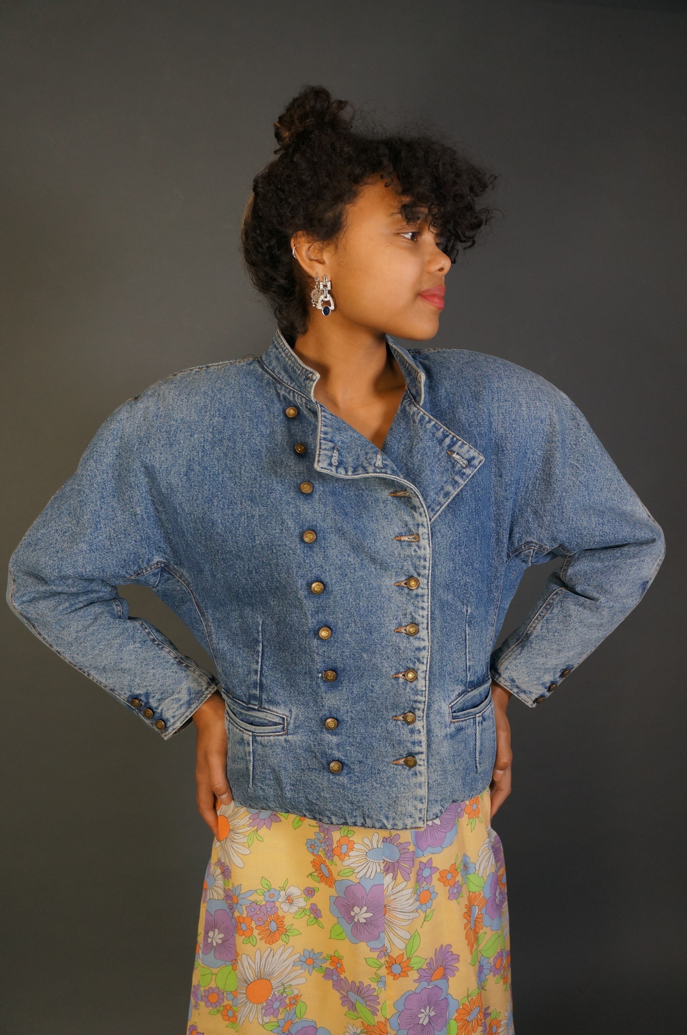 Double-Breasted Jeans Jacket Gloria