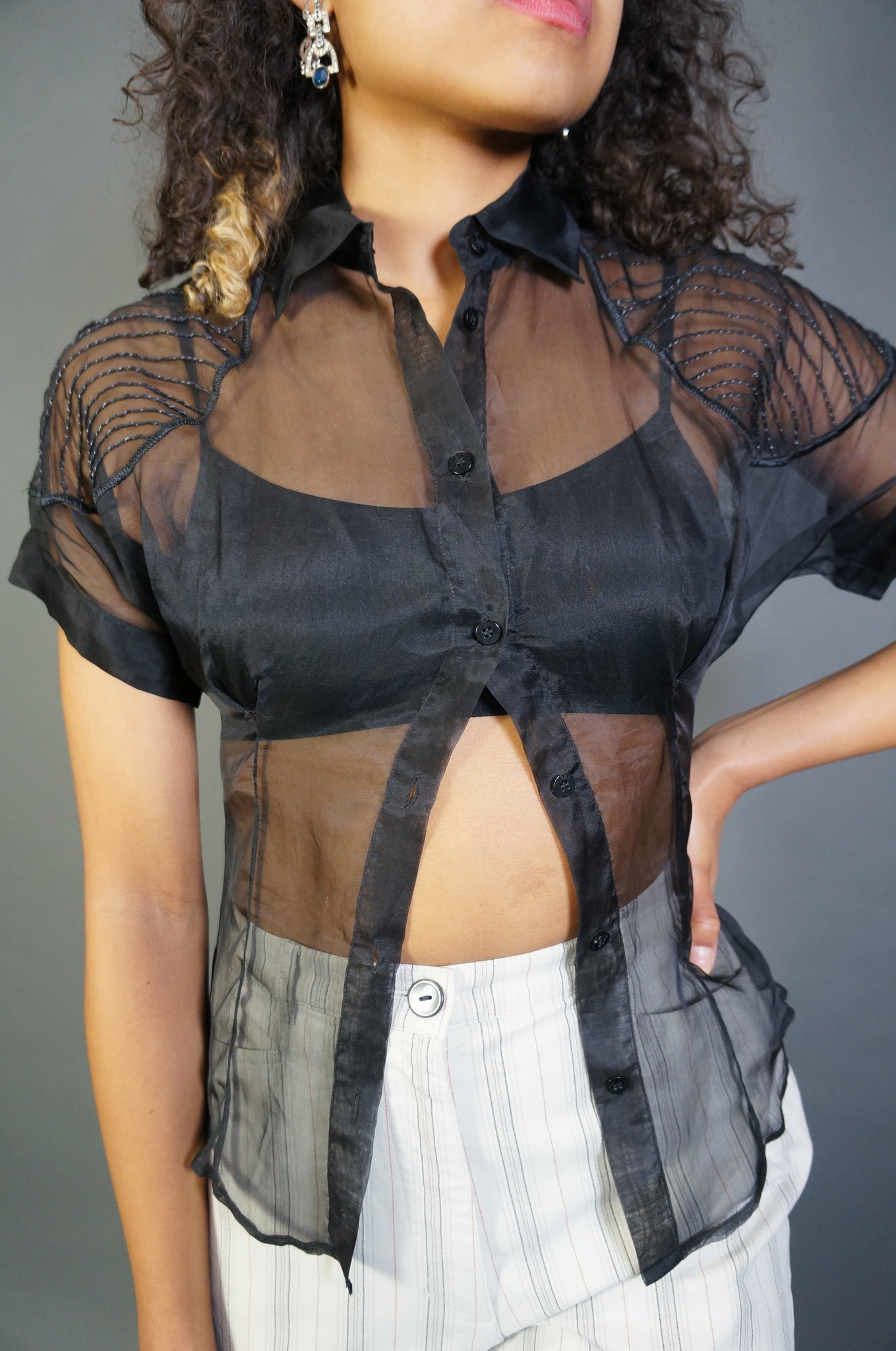 Ferré Milano Sheer Blouse