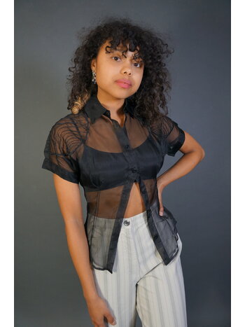 Ferré Milano Sheer Blouse