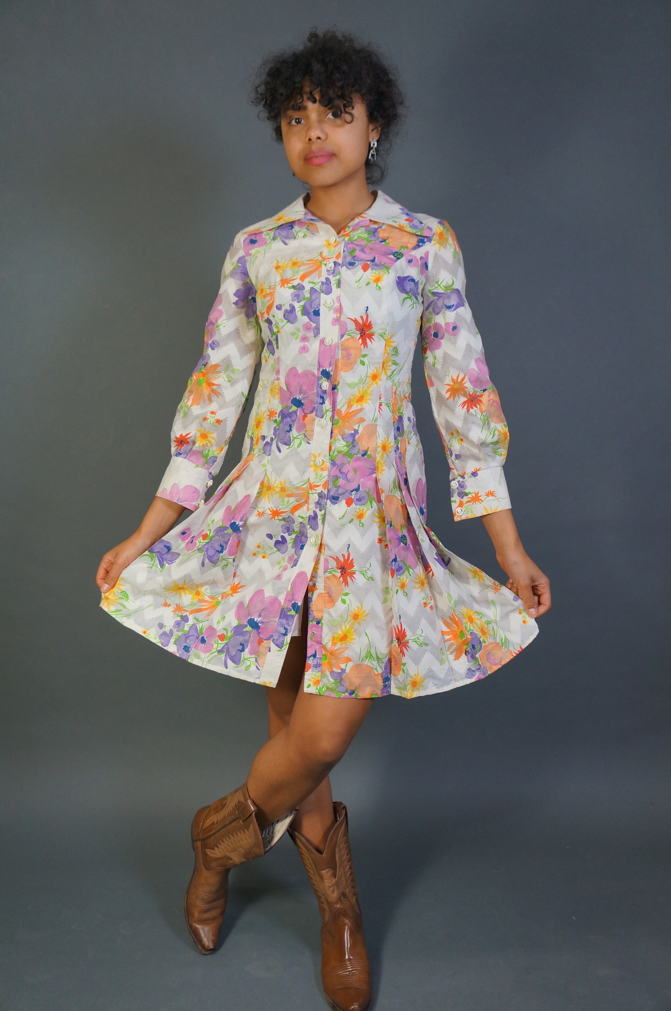 70s Flower Dress Abigail