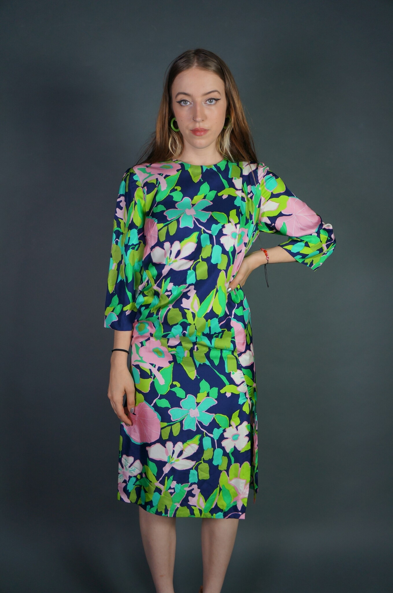70's Handmade Flower Dress