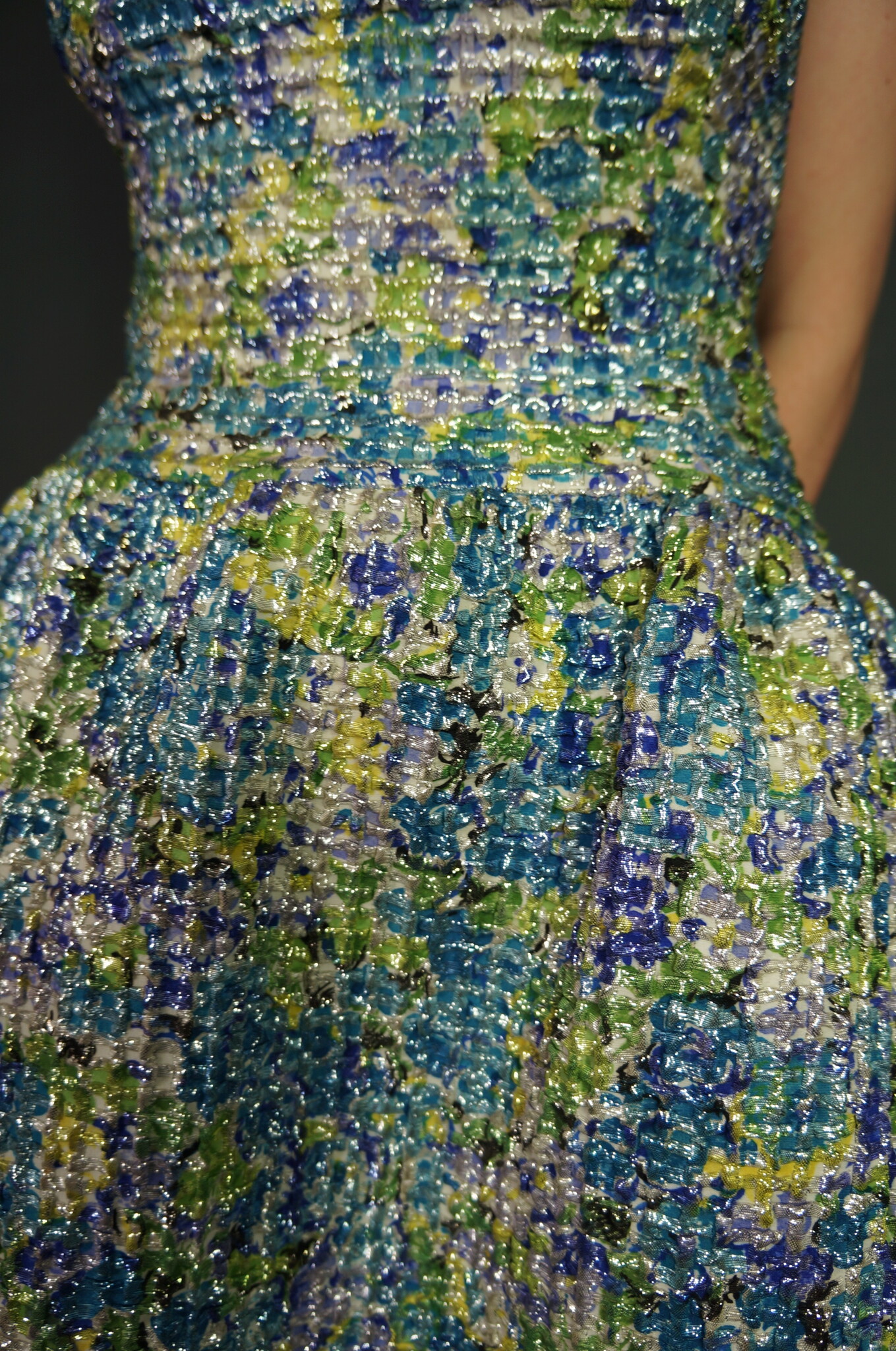 50's Handmade  Textured Glitter Dress