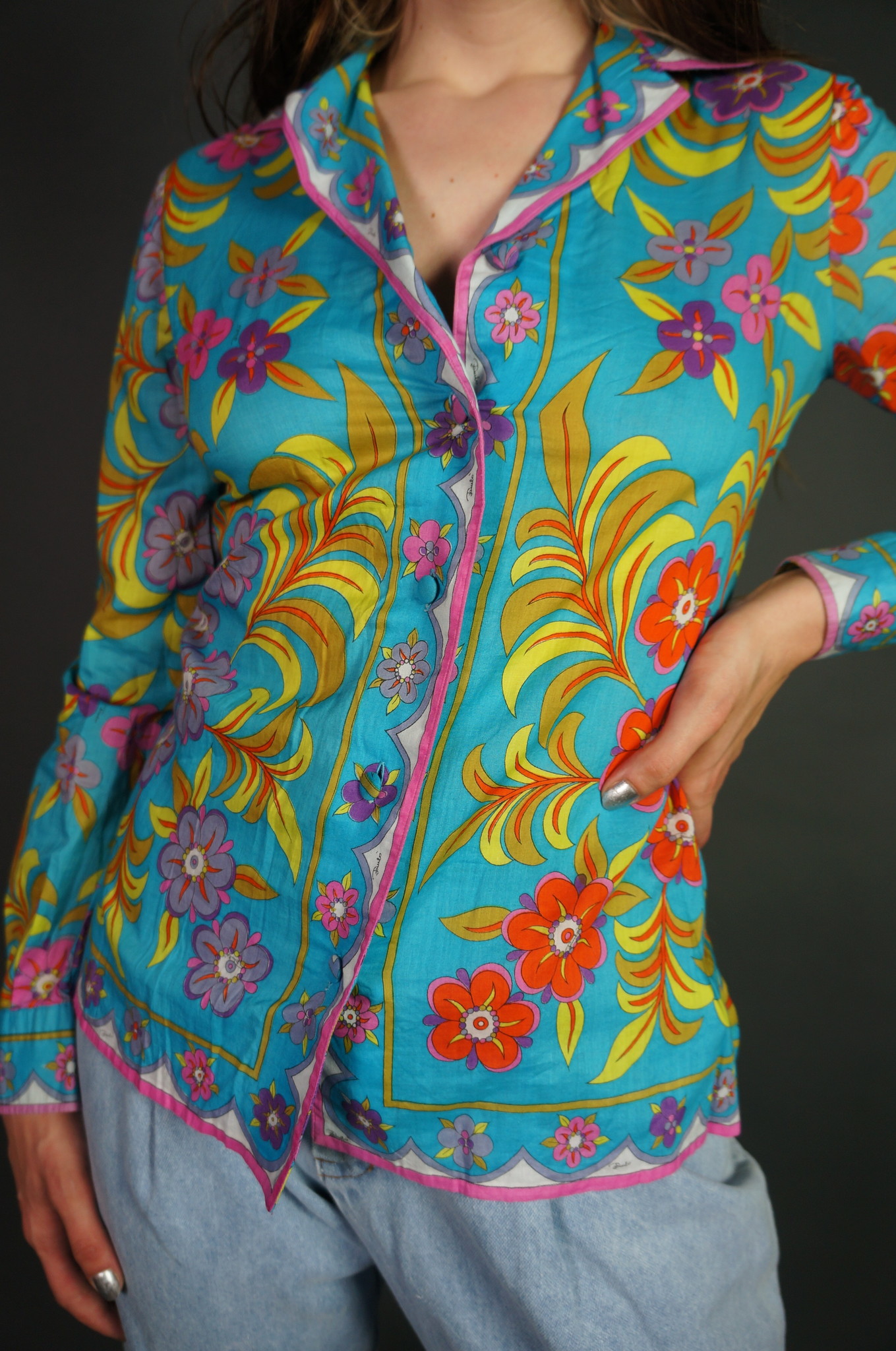 Emelio Pucci 100% Cotton Blouse