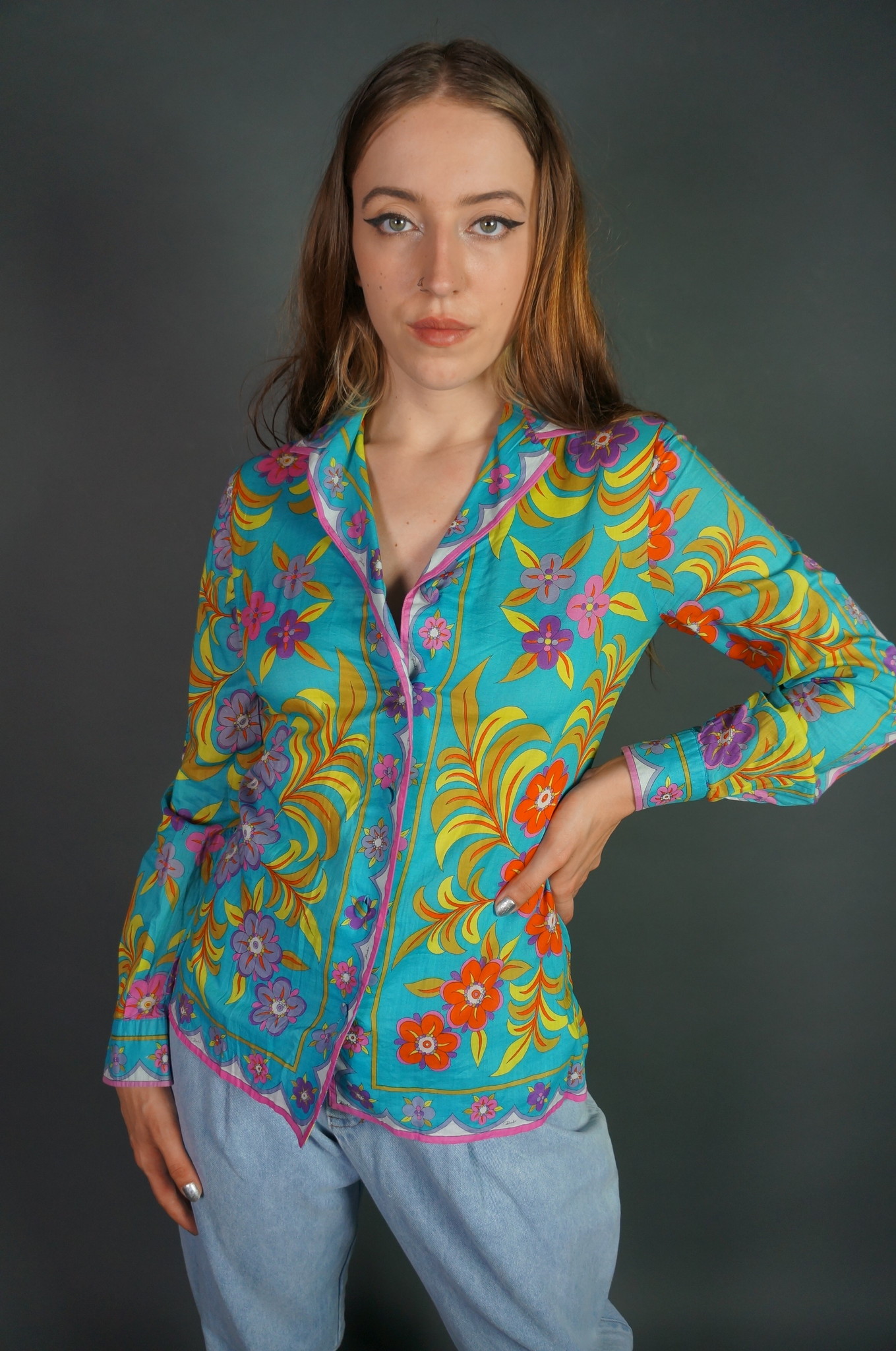 Emelio Pucci 100% Cotton Blouse