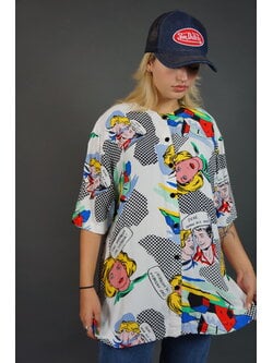90's Comic Blouse
