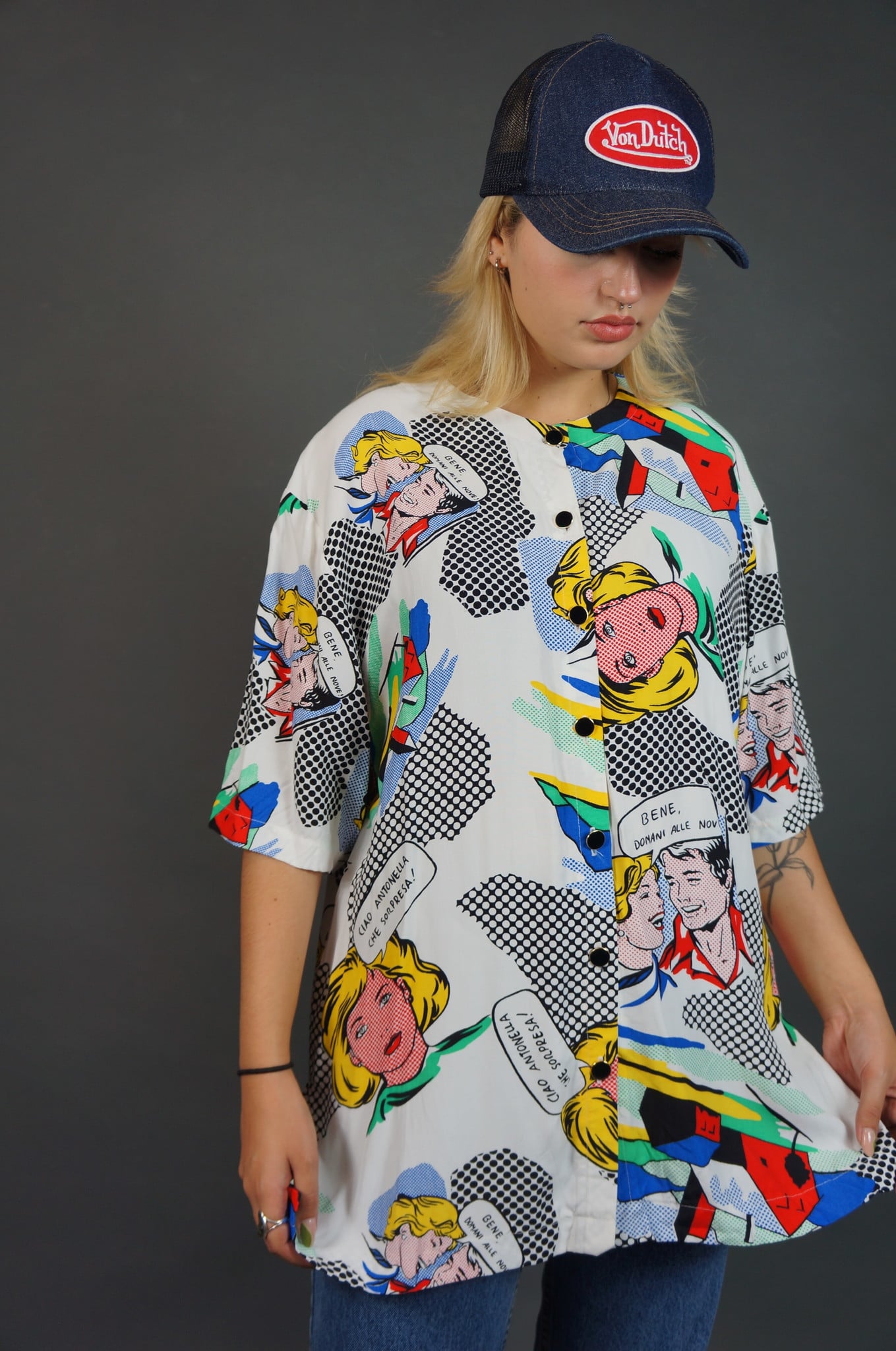 90's Comic Blouse