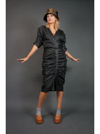 80's Leather Dress Tina