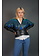 Jean Claude Jitrois Peacock Leather Jacket