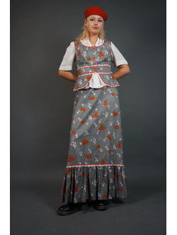 70's Orange Flower Co-ord Set