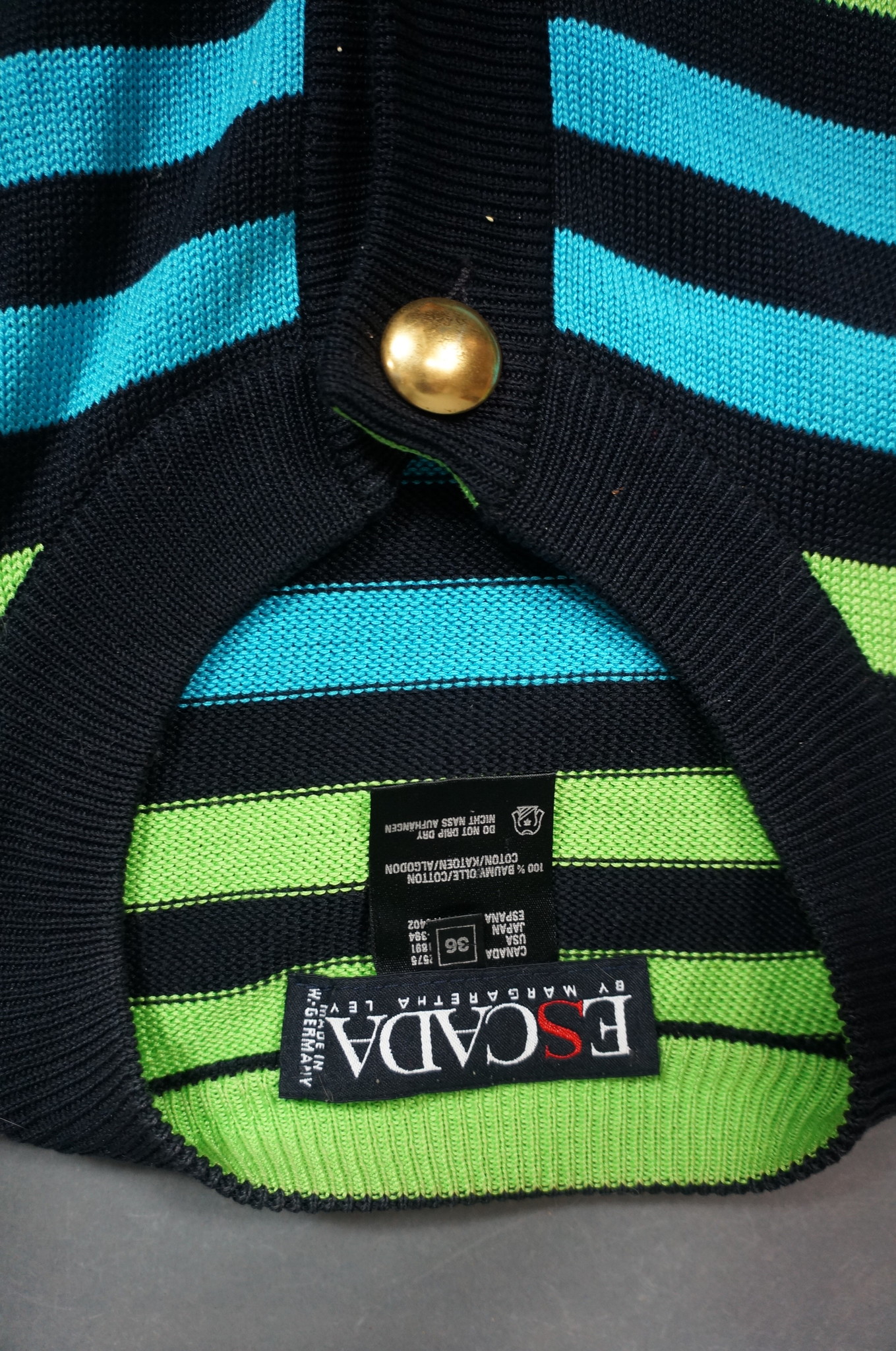 Escada Striped Cardigan