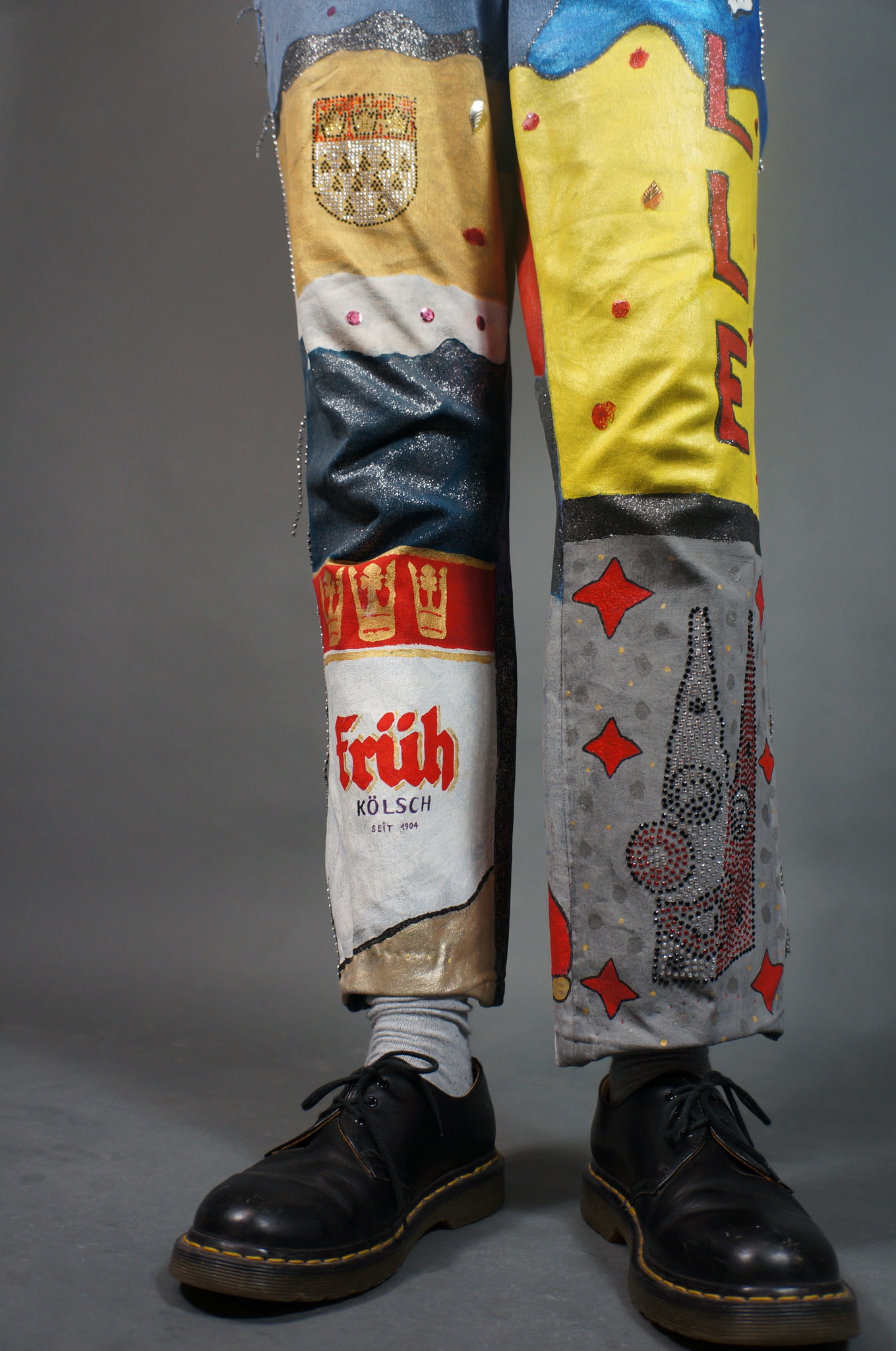 Handpainted Beer Jeans