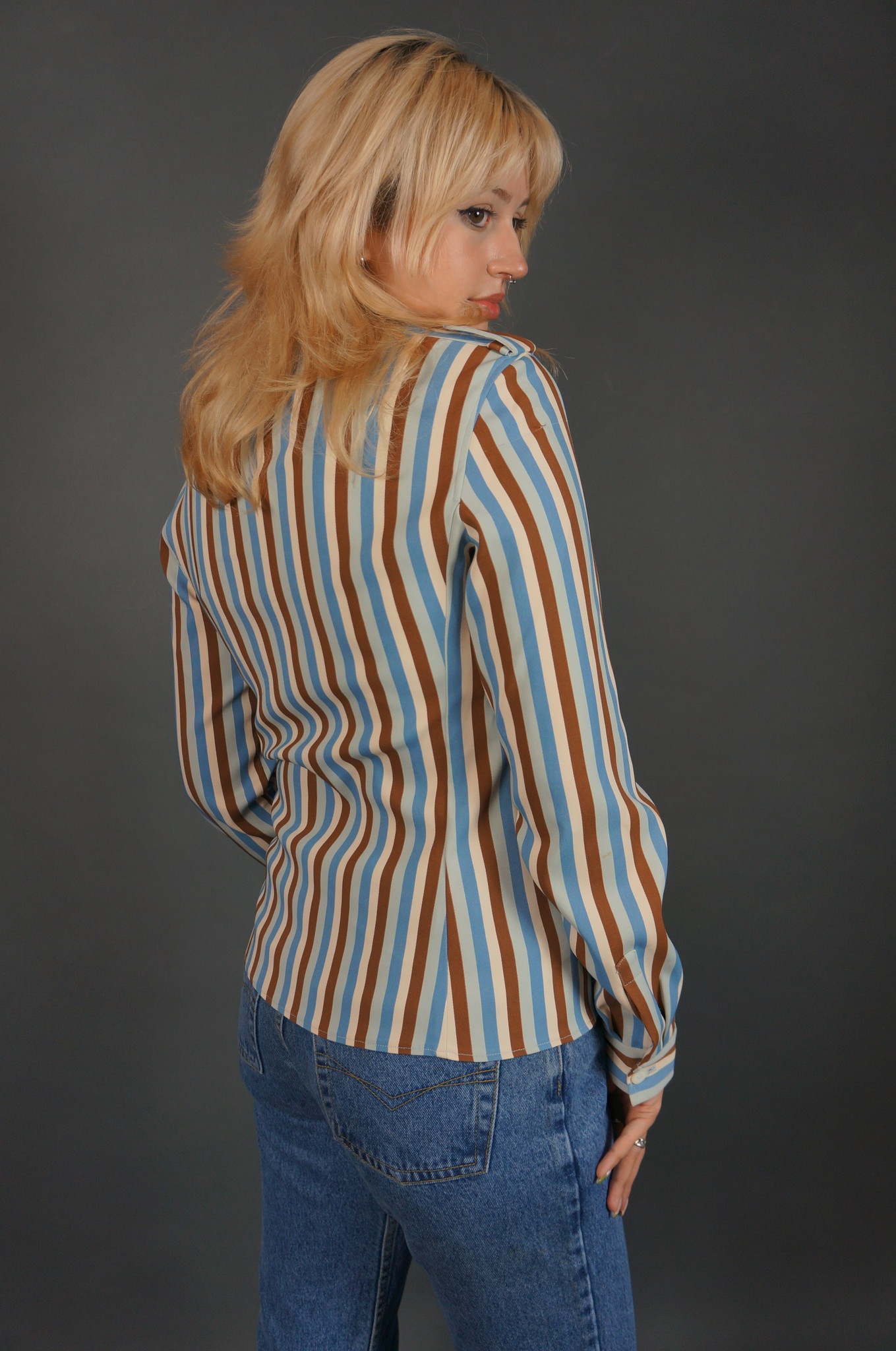 Prada Stripe Blouse