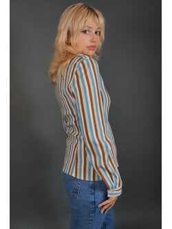 Prada Stripe Blouse