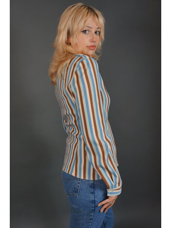 Prada Stripe Blouse