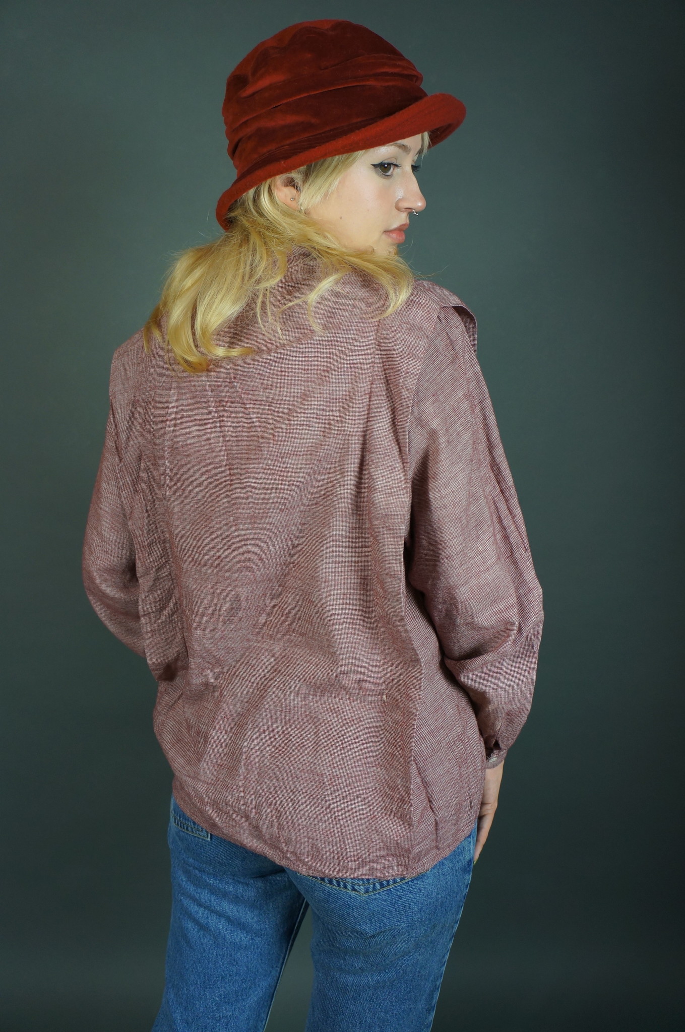 Cacharel Wine Blouse