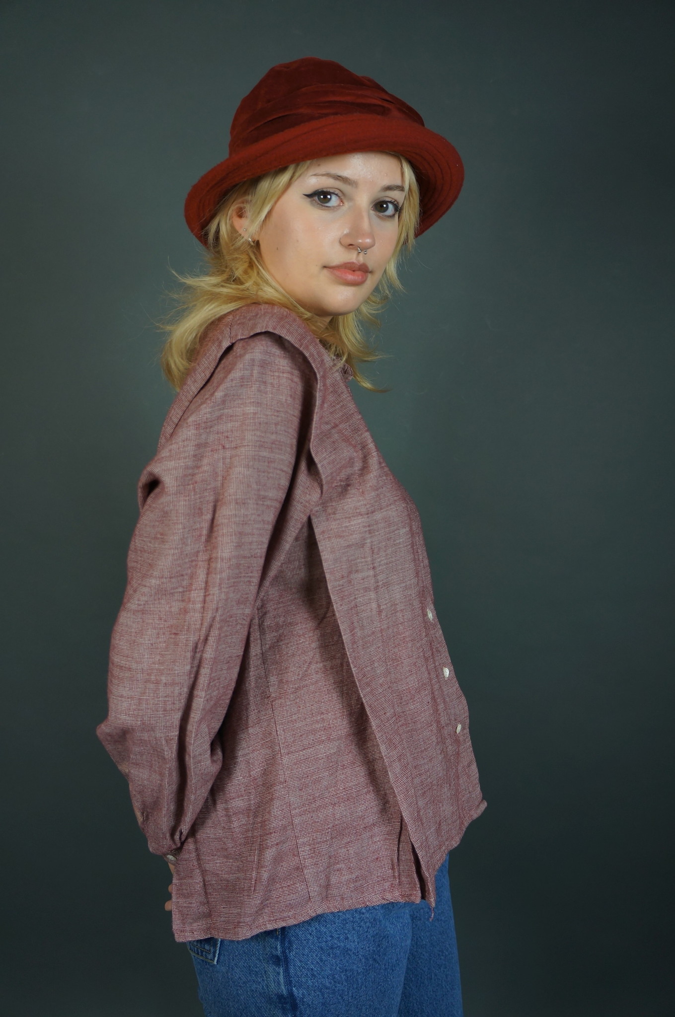 Cacharel Wine Blouse