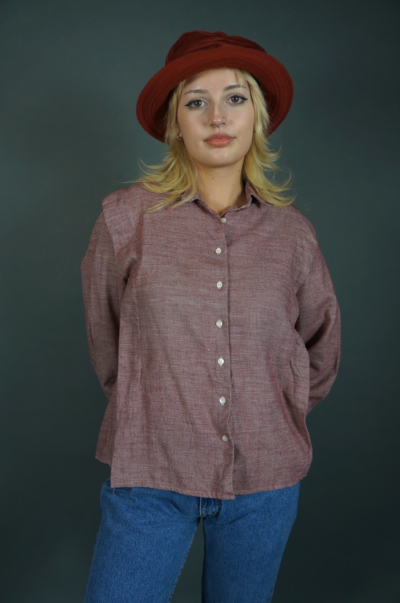 Cacharel Wine Blouse