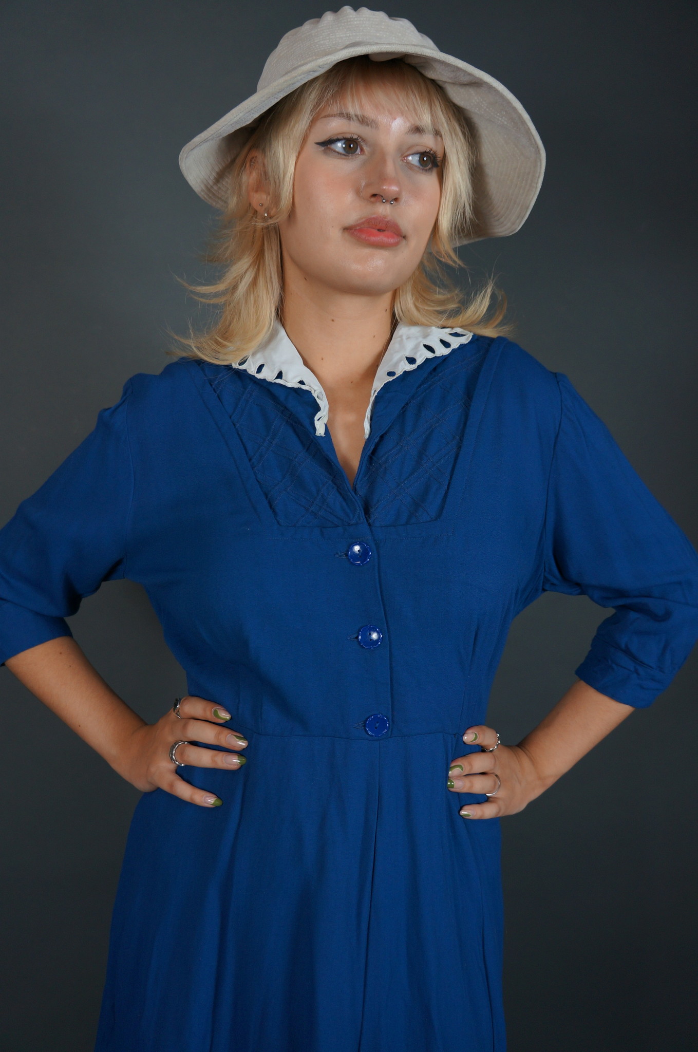 50's Hand-Made Dress Collar