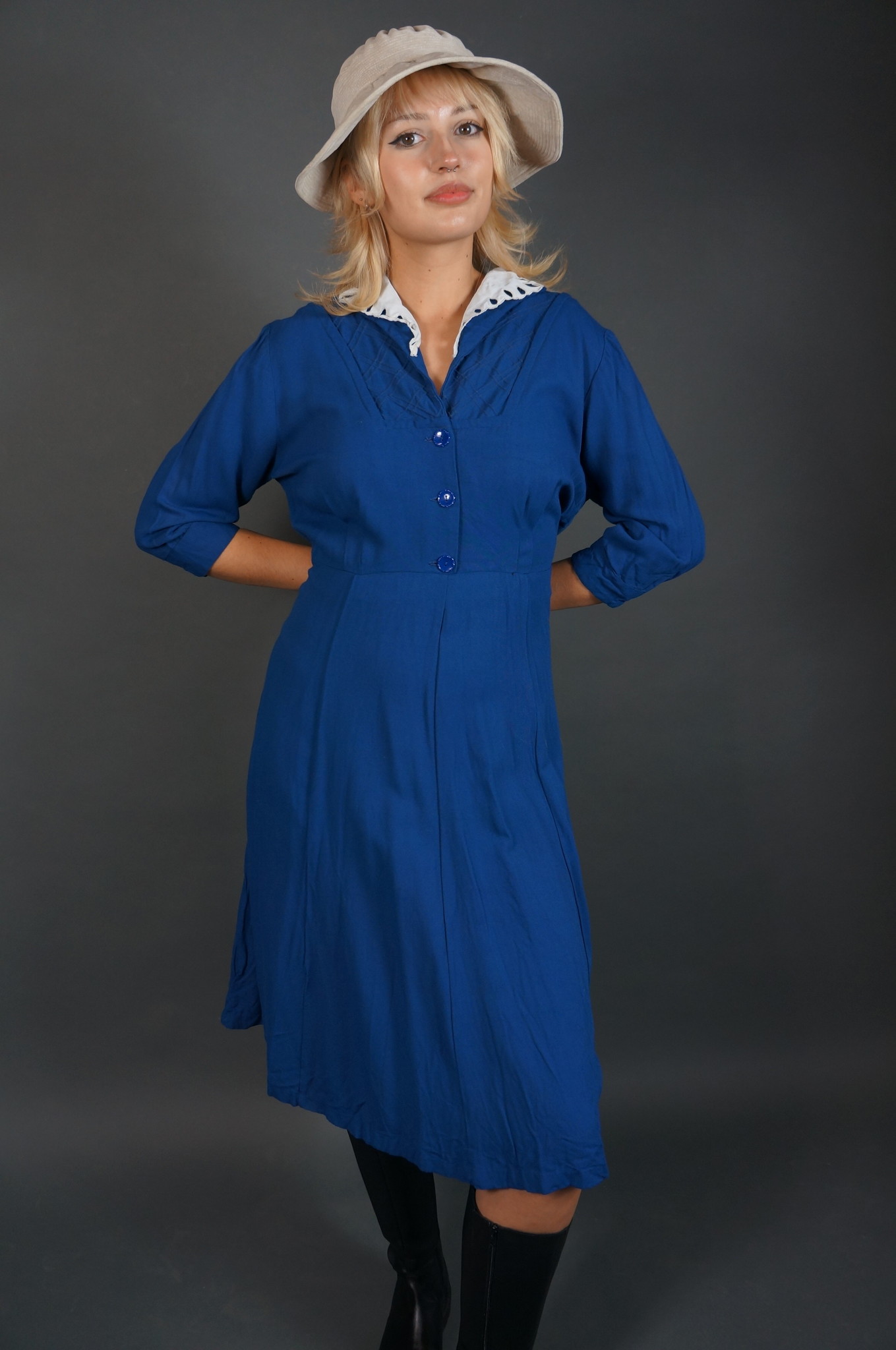 50's Hand-Made Dress Collar