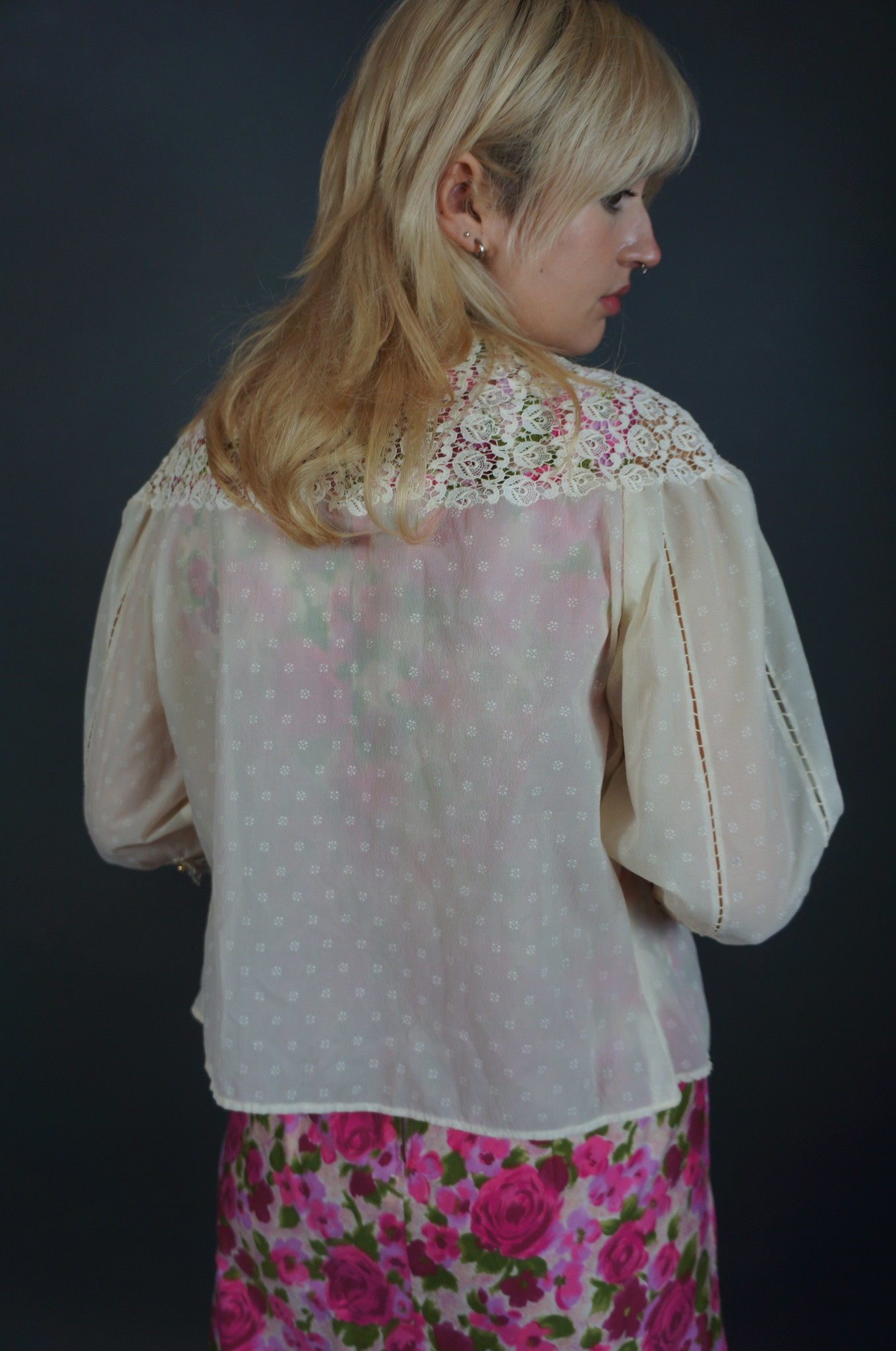 50's See Through Lace Blouse