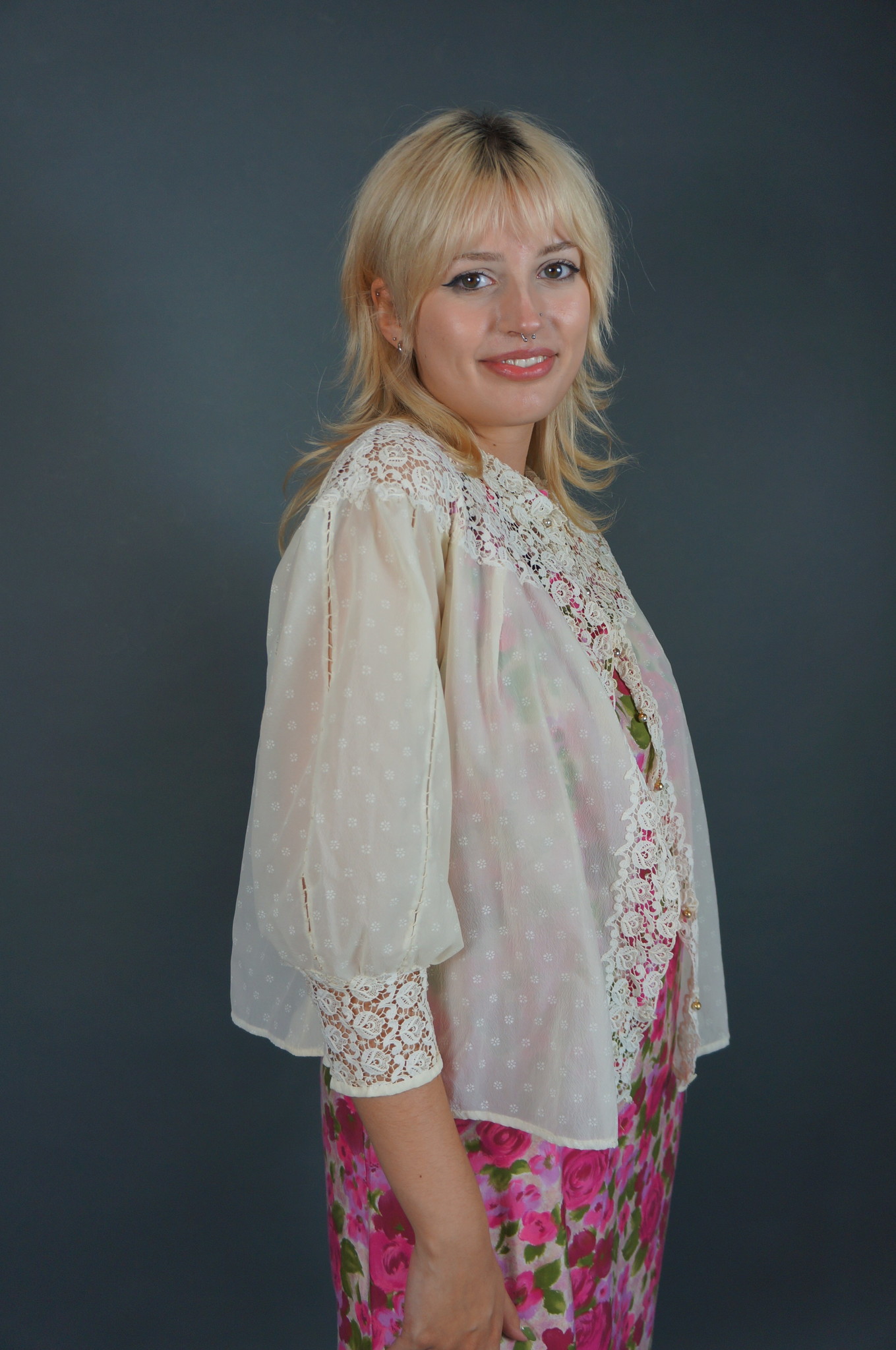 50's See Through Lace Blouse