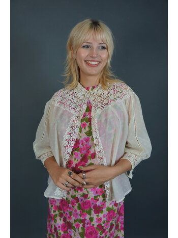 50's See Through Lace Blouse