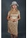 50's Gold Paisley Dress