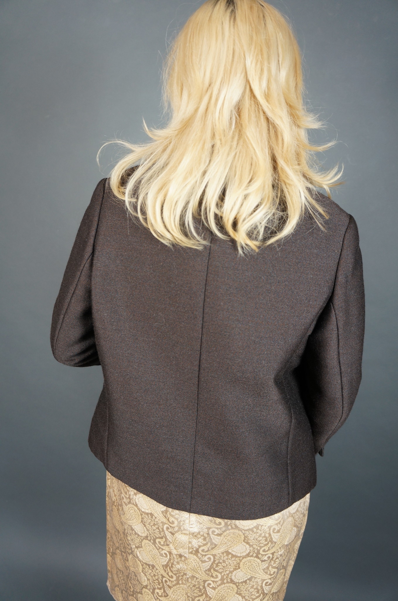 50's Wool Fur Collar Jacket