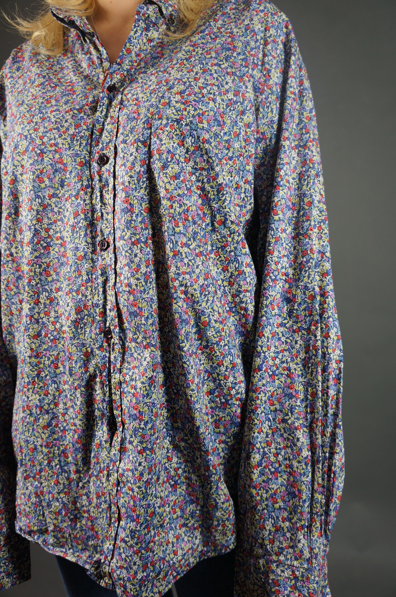 Cacharel Flower Print Shirt