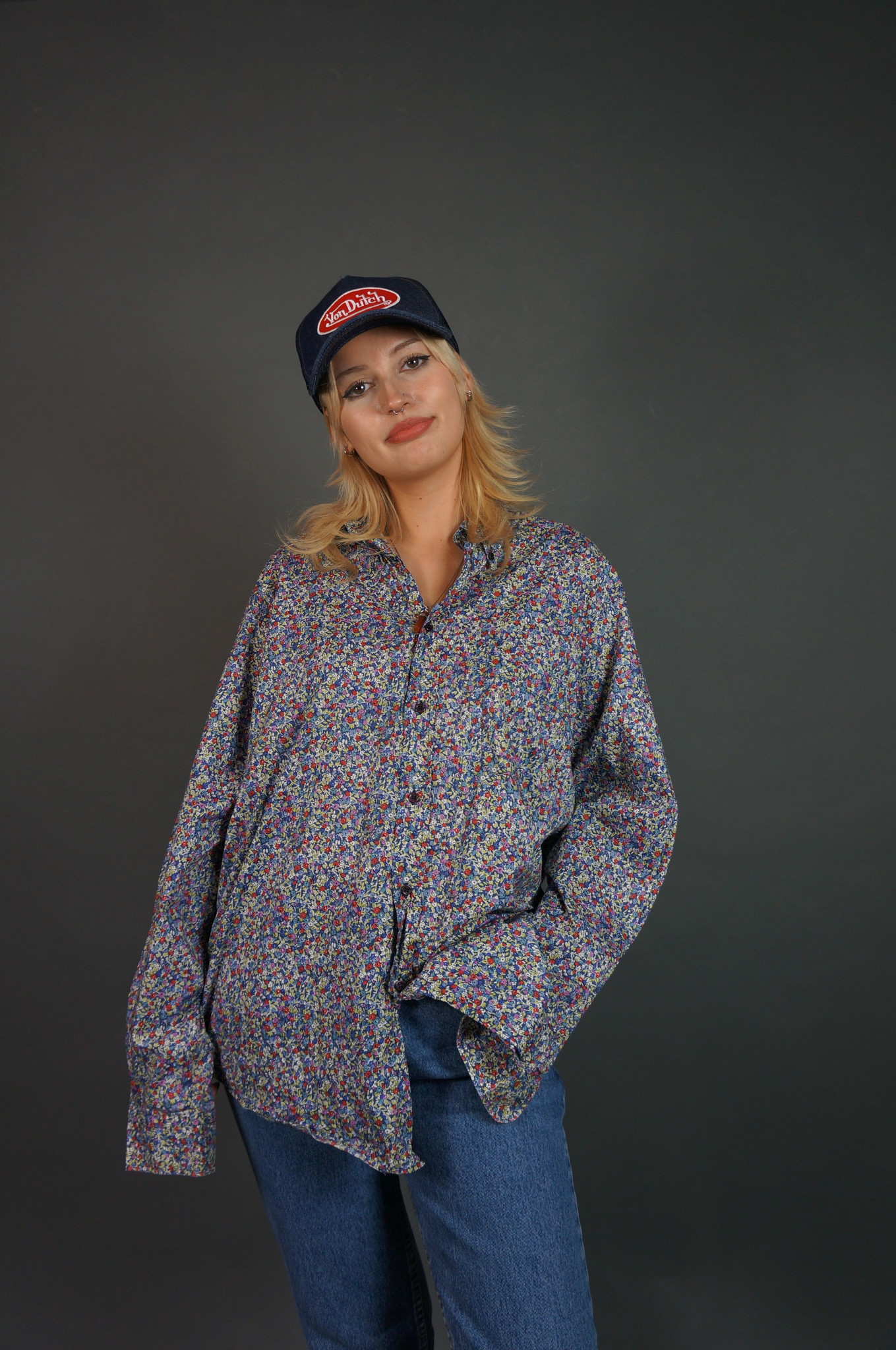 Cacharel Flower Print Shirt