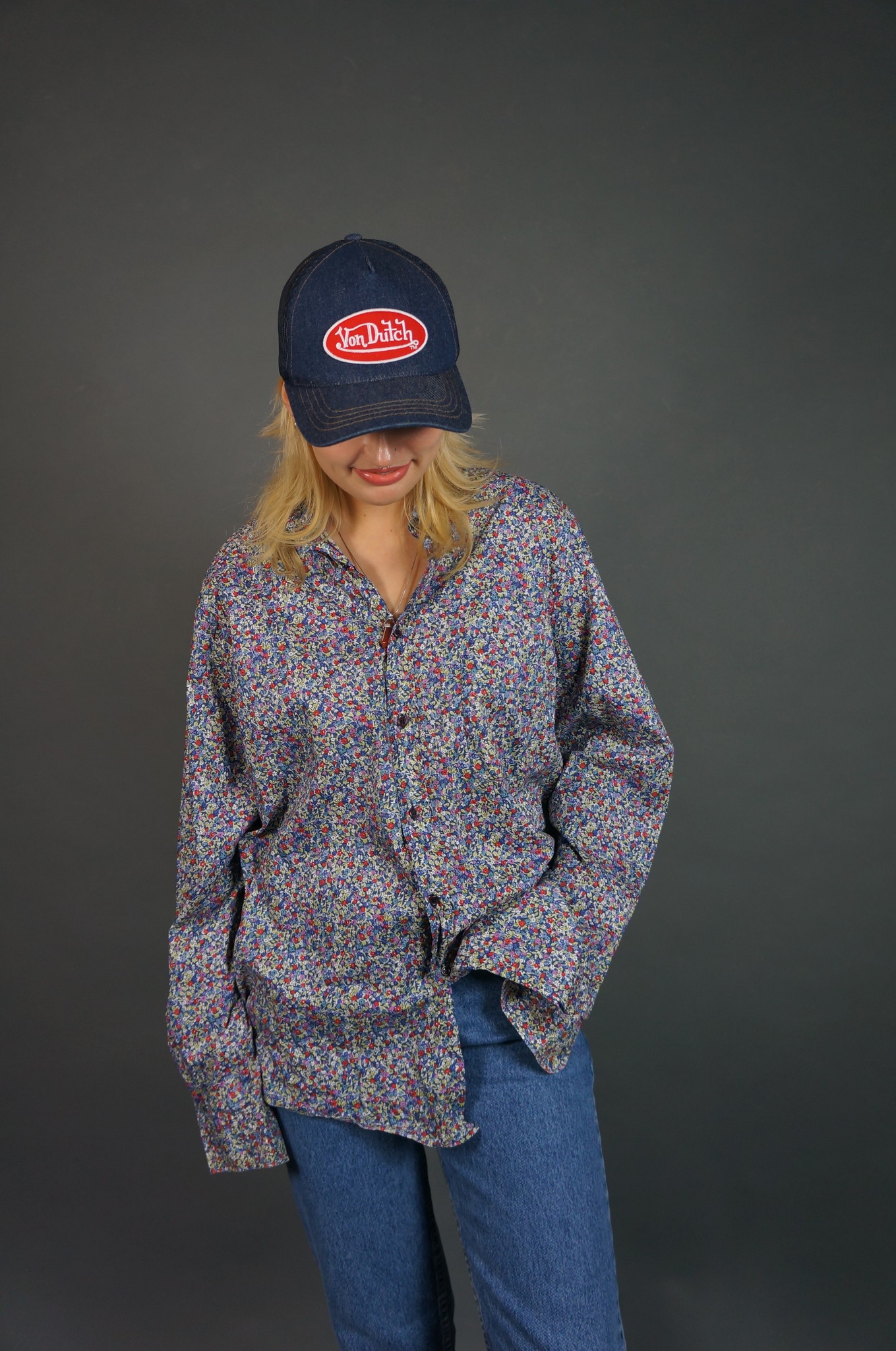 Cacharel Flower Print Shirt