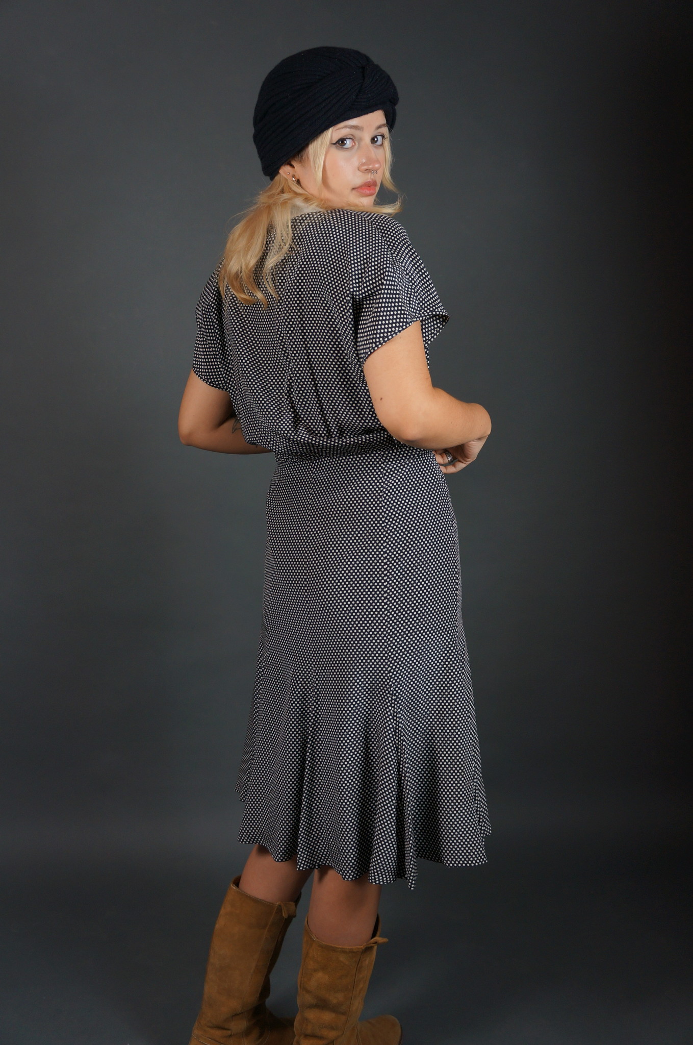 Escada Polka Silk Dress
