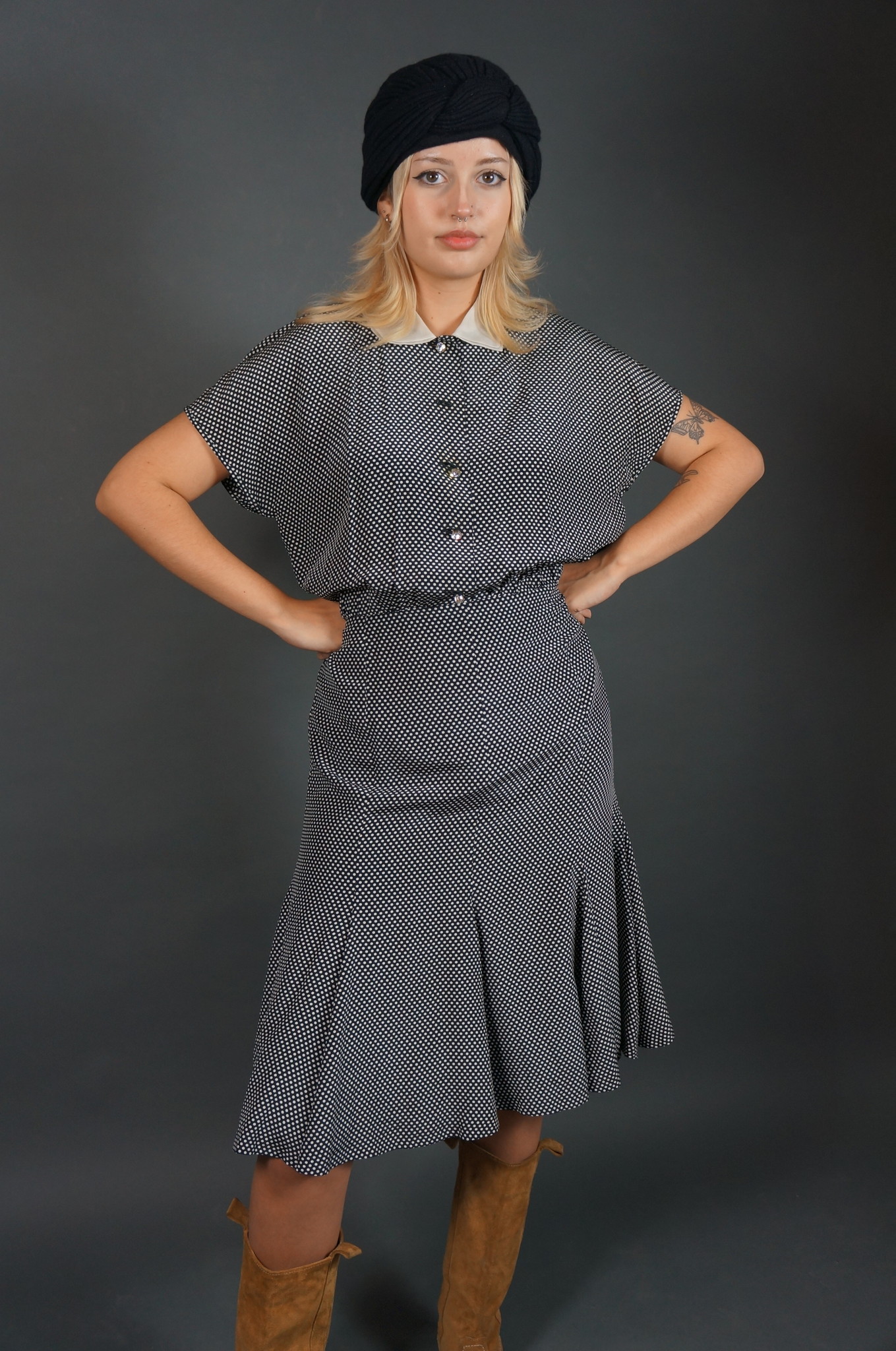 Escada Polka Silk Dress